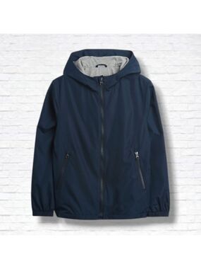 GAP Navy Blue Hooded Lined Windbreaker Jacket Size 3T